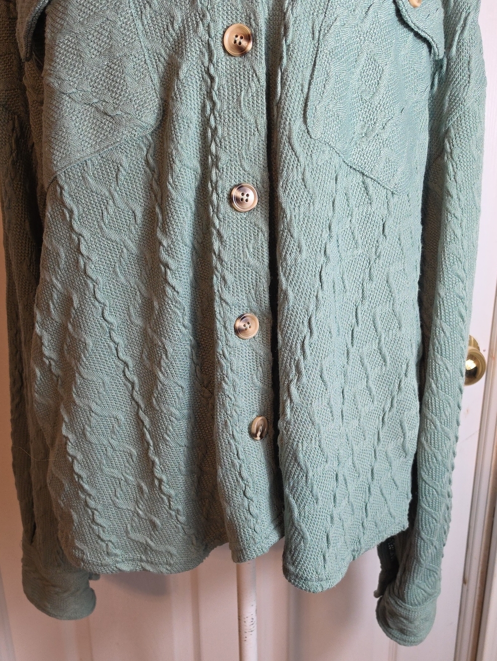 New In Sweater Shacket - Picture 3 of 13